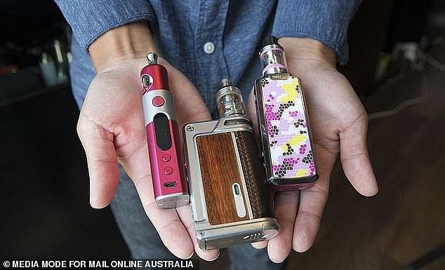 Vaping at Australian schools has increased since lockdowns as students picked up the habit while at home unsupervised (stock image)