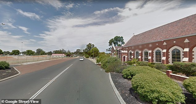 The tragic accident occurred on Medic St in Collie in WA's south-west on Sunday afternoon