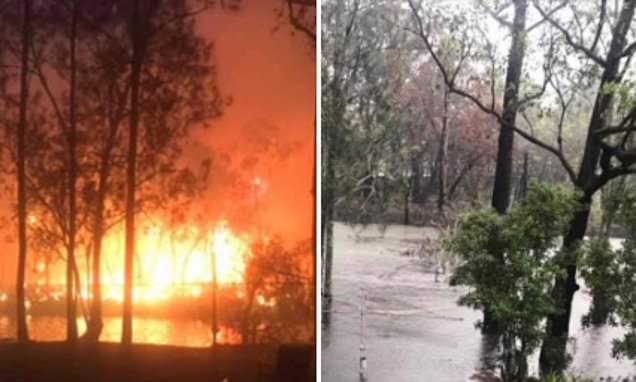 New South Wales goes from bushfires to flooding in a week | Daily Mail  Online